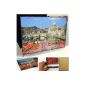 Picture Frame Mira Special photo frames for puzzles 37,5x98 cm (Panorama) blue - art glass