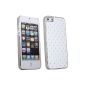 © AC-Diffusion - Shell Rhinestone iPhone 5 and 5S - White and rhinestones - Rear protection clip - Screen protection film available (Electronics)