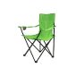 Folding Chair Camping Chair with drink holder armrest light green
