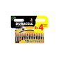 Duracell Battery Plus Power AAA 8-4 + free Special Pack (12 batteries) (Accessories)