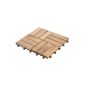 Ultranatura Sets Set of 11 terrace tiles wooden deck slabs acacia, mosaic (Garden)