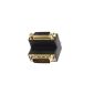 Angle adapter DVI male / female connector 24 + 5 pin (electronic)