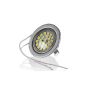 LED Downlight with 24 5050SMD LEDs, G4, 230V, high light intensity, warm white, stainless, brushed chrome color color