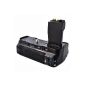 Meike Battery Grip for Canon EOS 550D, 600D and 650D as the BG-E8, as BG-E8 replacement in original quality for 1-2 piece LP-E8 or 6 AA batteries (Electronics)