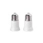 tinxi® Set of 2 adapters / extensions bulb E27 to E27