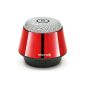 Rokono® (B10) BASS + Mini Bluetooth Speaker for iPhone / iPad / iPod / MP3 player / Tablet PC / Notebook - Red (Electronics)