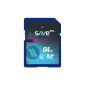 64GB SDXC C10 SaveTec memory card Extreme Speed ​​Class10 Class 10 64GB Full HD video up to 20MB / s