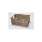 Deep Seagrass Storage Basket with slanted sides (L)