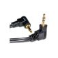 3.5 mm double right angled Male jack to jack stereo audio cable 2 m (electronic)