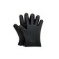 1 pair of kitchen gloves with 5 fingers / Pot Holder - Black - 10 year guarantee (Kitchen)
