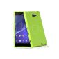 TheBlingZ.® Phone Case Silicone TPU Gel Case Cover Cases Case for Sony Xperia M2 - Green