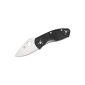 Spyderco pocket knives C122gp Tenacious, black, C122GP (equipment)
