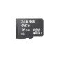 Memory Card SanDisk Ultra 16GB microSDHC Class 10 UHS-I up to 30MB / s SD cards (SDSDQL-016G-G35) (Accessory)