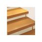 Anti-slip strips for stairs | transparent | adhesive | 2x45cm | 24 pieces