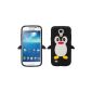 SKS Distribution® Black Cute Penguin Penguin Case Cover Samsung I9190 Galaxy Cover S4 Mini (Electronics)