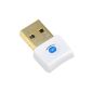 SAVFY® Mini Bluetooth Adapter USB 4.0 / USB Bluetooth dongle key adapt Without V4.0 Wireless (10m range) - Standard Technology 4.0 - Strong signal - Compatible with Windows XP / Vista / 7/8 - Backward compatible with Bluetooth v4.0, v3.0 v2.1 v2.0 (Electronics)