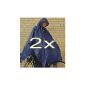 2 or 4 pieces Rain Poncho / s with hood washable up to 20 C good quality Sparpackung (Sports Apparel)