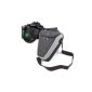 Carrying black protective case / gray for SLR cameras Panasonic Lumix FZ48, FZ62, FZ200, FZ48 EF-K, TZ30, and SZ1 - padded handle (Electronics)