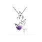 findout 925 amethyst pendant necklace dolphin (of F1221) (Jewelry)