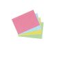 Herlitz Lot 50 bristol sheets, A6 format, lines, assorted colors (Office Supplies)