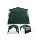 Sides walls side walls for arbor tent 3x3 m 2x GREEN Lot