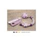 Baby pacifier chain with NAME | Pacifier holder with Wunschnamen - girls butterfly motif in lilac (Baby Product)