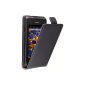mumbi Flip Case Sony Xperia E / Xperia E Dual Case Cover Protective Case (Electronics)