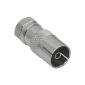 InLine Adapter F connector (SAT) to IEC socket (antenna) - 5 piece (electronics)