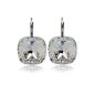 Earrings with SWAROVSKI ELEMENTS - Crystal Silver Plated - In Case - Made in Germany (jewelry)