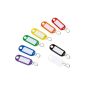 Wedo 262803499 plastic keyring with S-hooks, removable labels, 100 pieces, assorted colors (Office supplies & stationery)