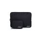 ICCI ShockProof Pouch bag and an accessory pouch bag Four Notebook 27.9 to 29.5 cm (11 to 11.6 inches) MacBook Air / Chromebook - Black (Electronics)