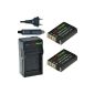 ChiliPower Fuji NP-95, NP95 Kit: 2x Battery (1900mAh) + charger for Fujifilm Finepix X100S, X100, F30, X-S1, F31fd, Real 3D W1, BC-65 (Electronics)