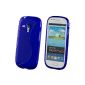 ECENCE Samsung Galaxy S3 mini i8190 i8200 protective shell shell cover blue box 12040301 (Electronics)