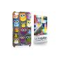 CASEiLIKE ® - Multi Graphic Owl - gray - Snap-on Back Cover Case for Apple 4G Touch / iPod Touch 4th generation - with 1pcs screen protector.  (Electronic devices)