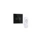 Touch Switch Light Switch Wall - Black Glass Design - Buttons & Remote Control Remote Light Lamp - Bulb Classic halogen lamps or LED