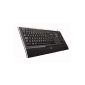 Logitech Illuminated - 920-001167 - lit Retro Keyboard Keyboard PerfectStroke keys QWERTY USB Black (Personal Computers)