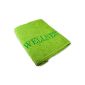 Sauna towel 80x200 beach towel cotton terry spa uni green