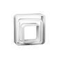 DECOSA shelf-Till cube, white polystyrene, 3 pieces: 30 x 30 cm, 40 x 40 cm, 50 x 50 cm depth 15 cm