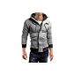 Grin & Bear dual vest hoodie sweatshirt man GEC407 (Clothing)