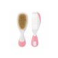 Chicco Brush and Comb Pink Natural Silk (Baby Care)
