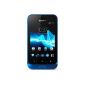Sony Xperia tipo Smartphone (8.1 cm (3.2 inch) touchscreen, 3.2 megapixel camera, Android 4.0) Blue (Electronics)