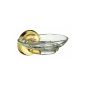 VILLA soap dish polished brass from Smedbo (Personal Care)