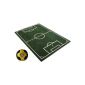 Soccer Field Soccer Carpet Green + BVB ball size: 160x230