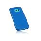 mumbi Cases Samsung Galaxy S6 / S6 duo Case transparent blue (Slim - 1.2 mm) (Accessory)