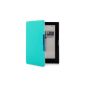 Mulbess - Kobo Aura 6 Zoll Magnetic Case Cover Genuine Leather (Genuine Leather) Tiffany Colour Blue (Electronics)