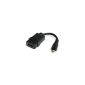 Novago Adapter / HDMI cable A female to Micro HDMI Type D, ideal for connecting your mobile phone, camcorder, netbook, cameras (Electronics)