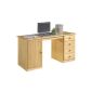 Desk MANAGER, natural finish, Nordic pine