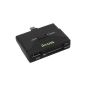iKross Black Micro USB OTG 2 in 1 SD Memory Card Reader For Samsung Galaxy Note 4, Galaxy Note 2 II N7100, Galaxy S3 III i9300, Galaxy S IV S4 i9500 Smartphone, Wiko Stairway, Wiko Darkside, Wiko Rainbow, Wax, Acer ICONIA A3-A10, ICONIA A1-810, Asus Transformer Book T100 Transformer Pad TF103C, OnePlus One, Sony Xperia E3, Z3 Xperia, Xperia M2 Aqua, Xperia T3, Moto X, Moto G 2nd Generation (Wireless Phone Accessory )