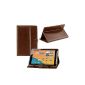 iProtect Faux Leather Case for MEDION LIFETAB Cover Case with Stylus Pen for S7851 MD 98675 7.85 inch brown (Electronics)