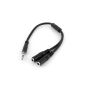 StarTech.com Adapter taken to separate headset with earphone and microphone - 3.5mm Mini Jack 1x (M) 2x (F) - Black (Electronics)